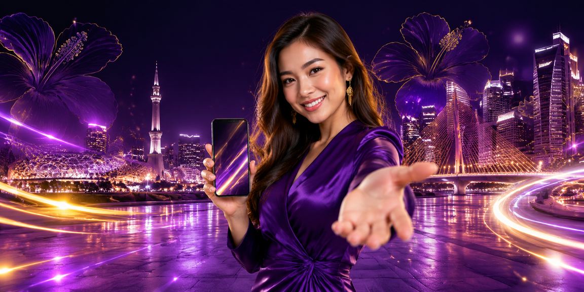 Pengguna mengakses platform 795 melalui telefon pintar di Selangor